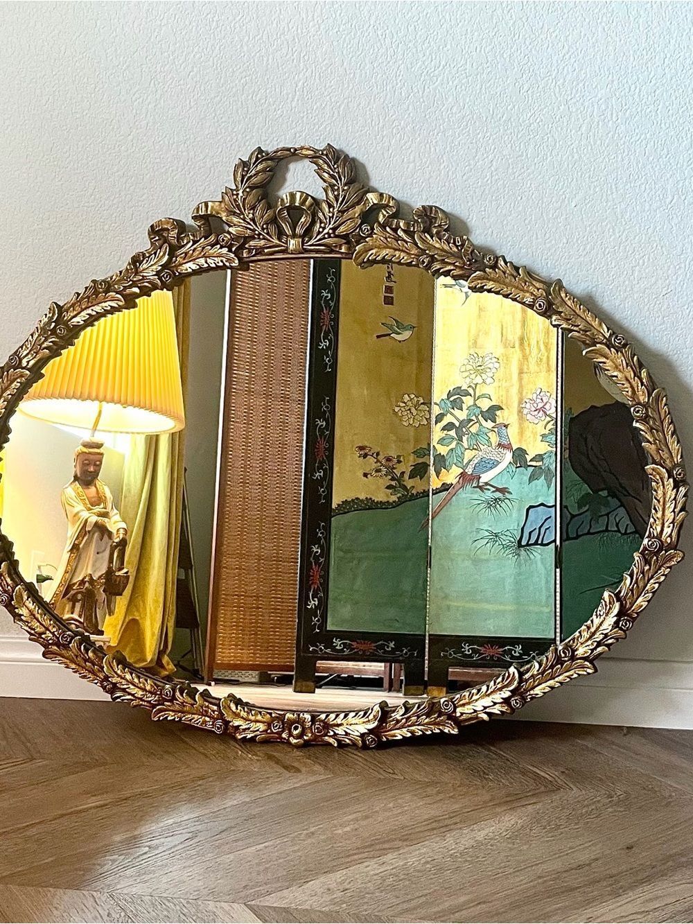 ♥️ Vintage Laurel Leaf Wall Mirror